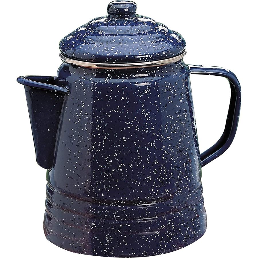 Coleman 9-Cup Coffee Enamelware Percolator (Blue) | Coleman