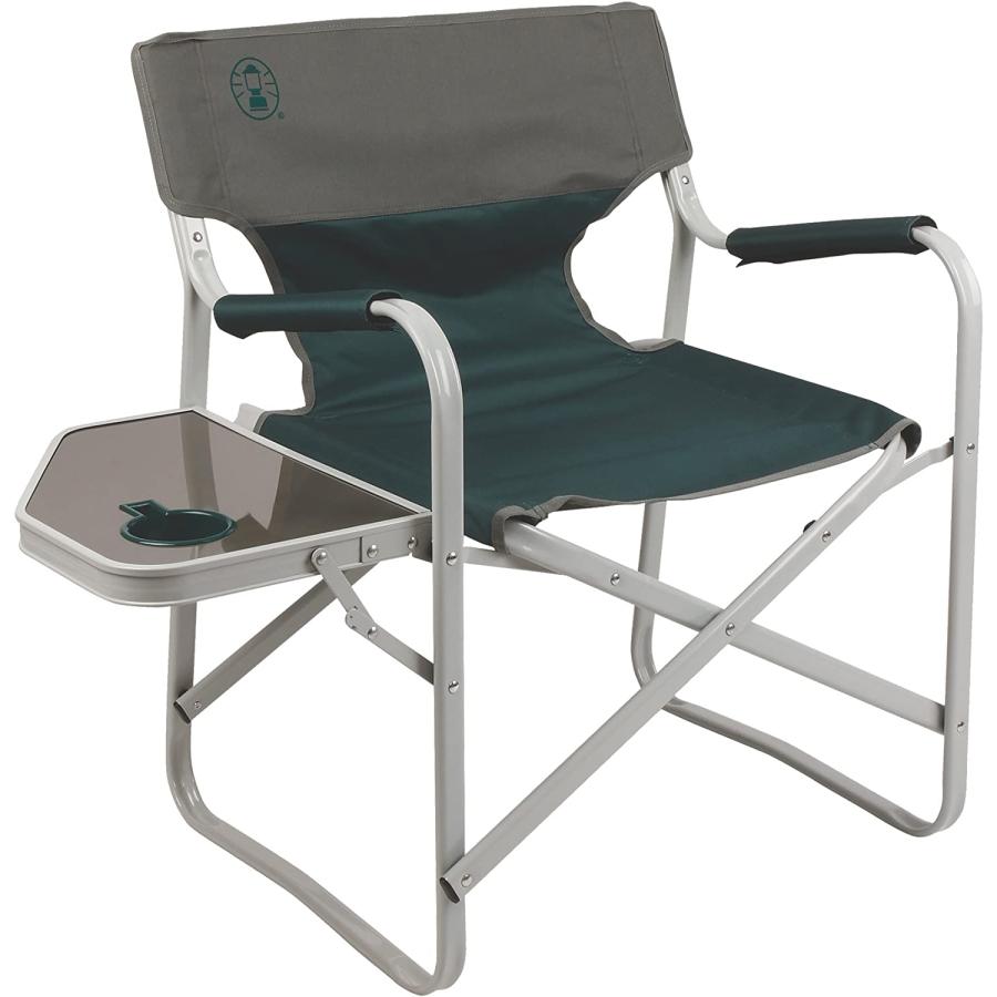 Coleman Outpost Breeze Portable Folding Deck Chair with Side Table | Coleman