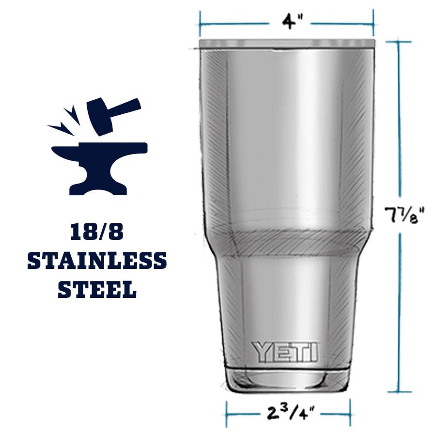 YETI Rambler 30オンス タンブラー マグスライダー蓋付き 真空断熱 ステンレス製、ステンレス | YETI | 01