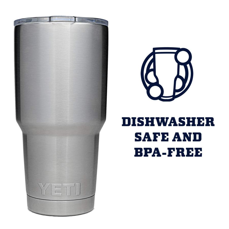 YETI Rambler 30オンス タンブラー マグスライダー蓋付き 真空断熱 ステンレス製、ステンレス | YETI | 03