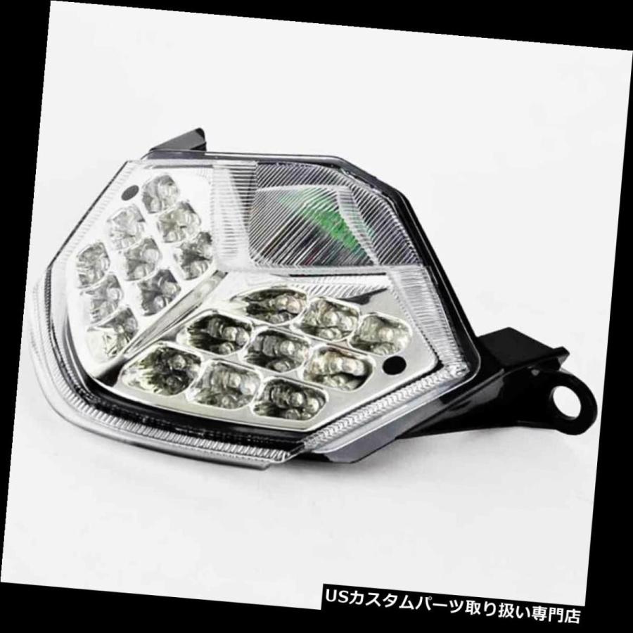 USテールライト カワサキニンジャZX6R 2009-2012用クリアLEDテールライトターンシグナルクリア  Integrated LED Tail
