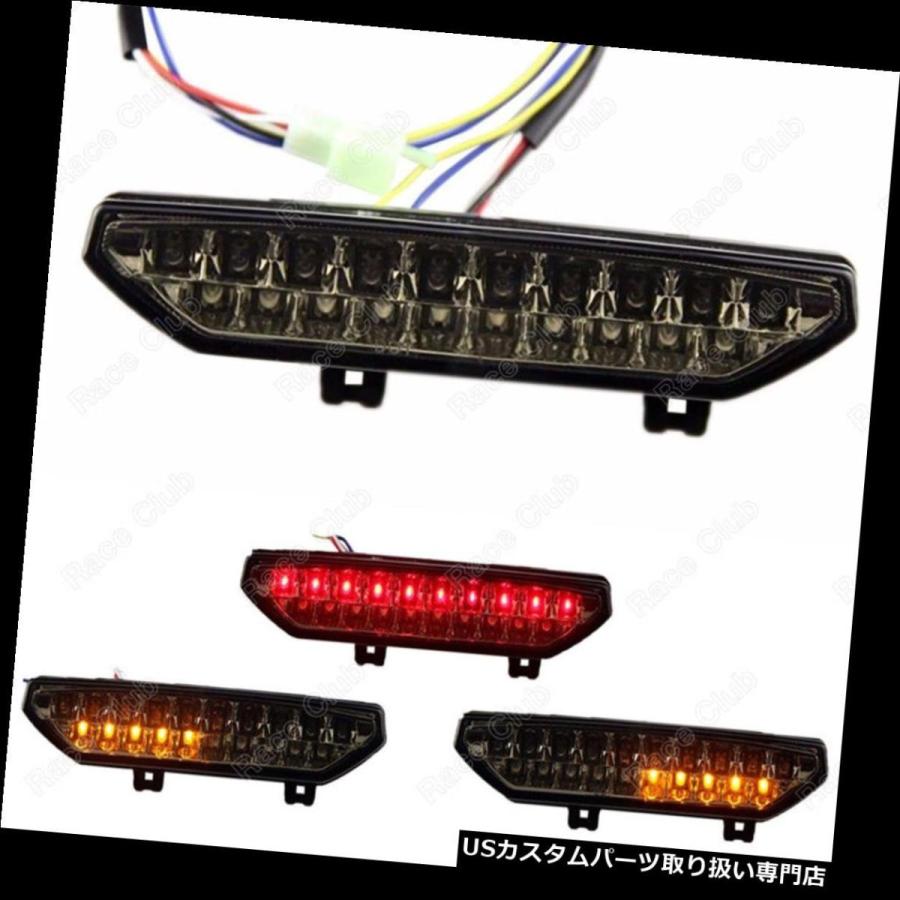 USテールライト カワサキニンジャZX6R ZX600 2007-2008用スモークLEDテールブレーキターンシグナルライト  Smoke LED T