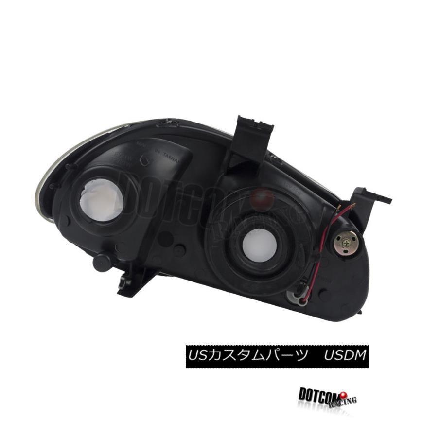 ヘッドライト 93-97 Honda Del Sol 2-In-1スモークヘッドライトコーナーランプ+ LED DRLフォグライト For 93-97の画像