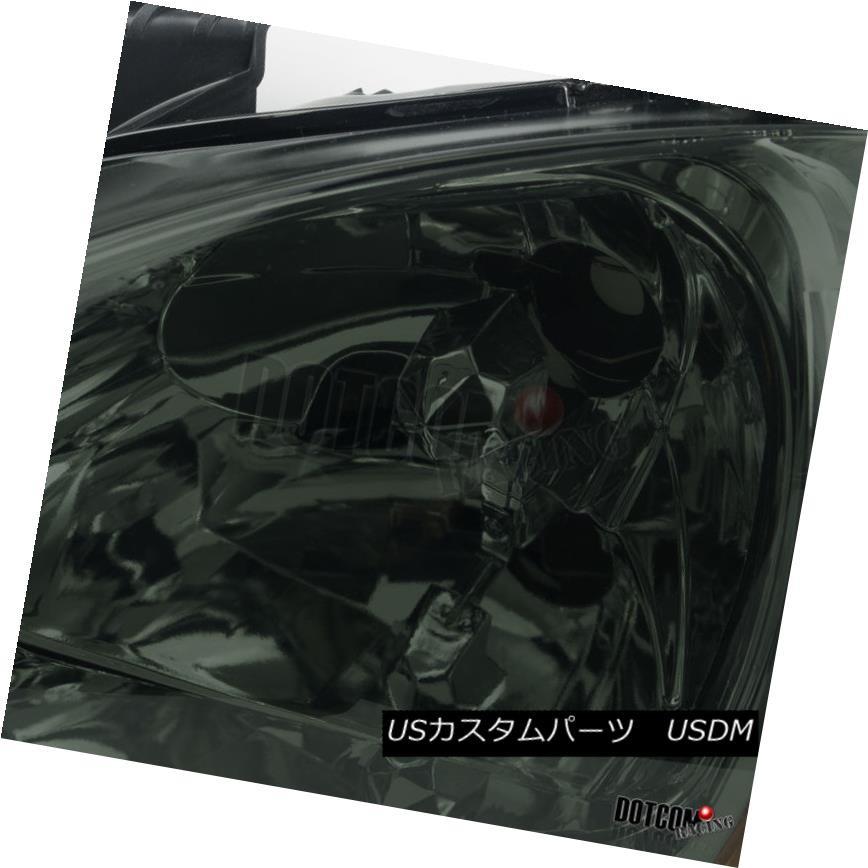 ヘッドライト 93-97 Honda Del Sol 2-In-1スモークヘッドライトコーナーランプ+ LED DRLフォグライト For 93-97の画像
