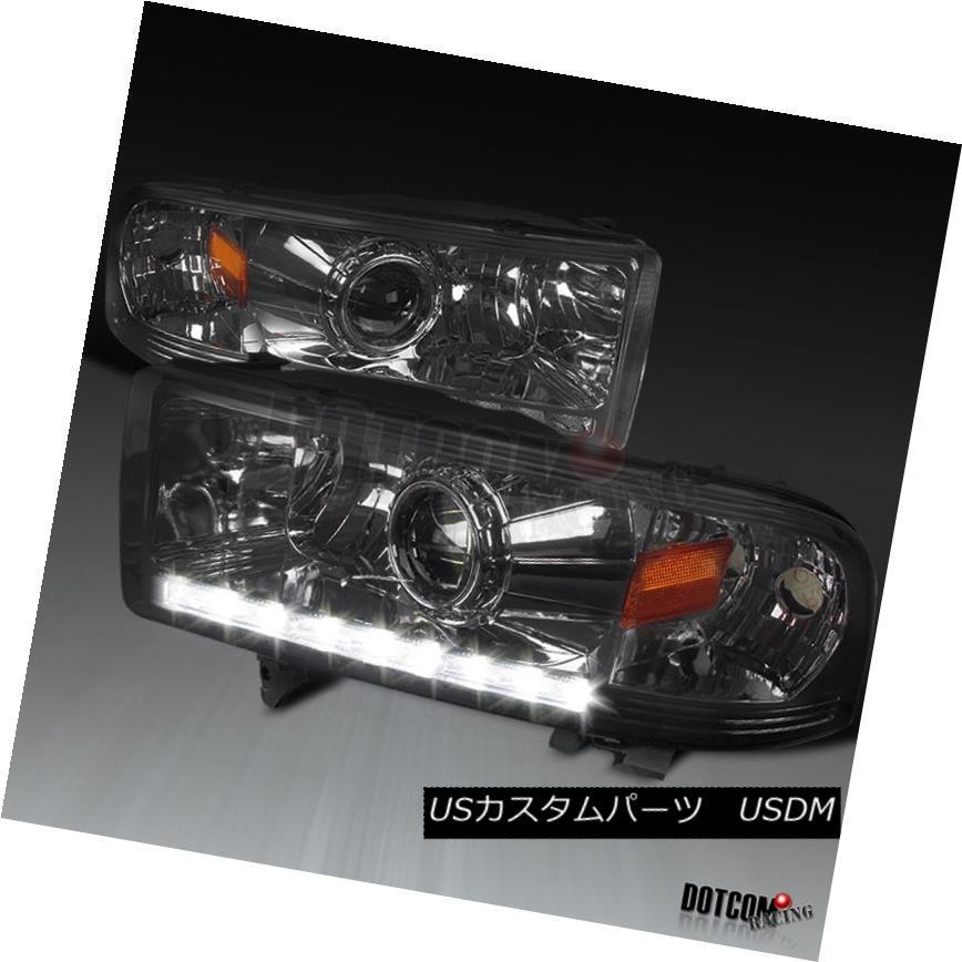 ヘッドライト 94-01ダッジRAM 1500 2500 3500煙霧レンズSMD LED DRLストリッププロジェクタヘッドライト 94-01 Do