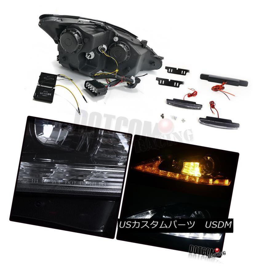ヘッドライト 光沢ブラック2006-2009 IS250 IS350 SMD LEDプロジェクターヘッドライト+ 8-L_1