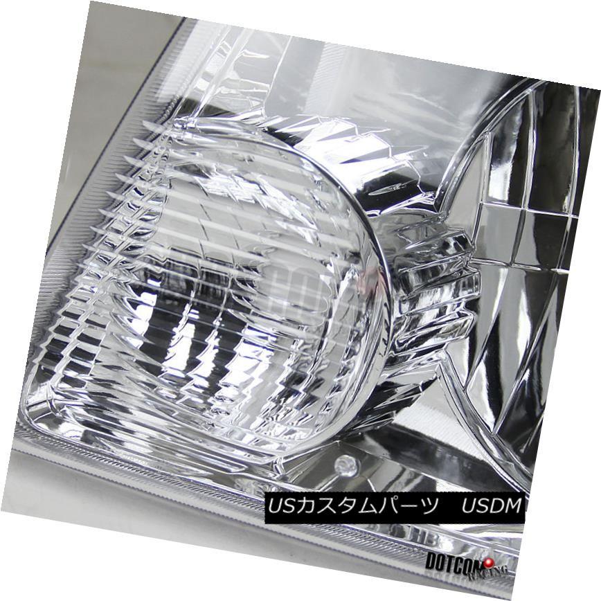 ヘッドライト 01-11 Ford Rangerクロームヘッドライト+ Cor nerランプ+クリアLED DRLフォグラ_2