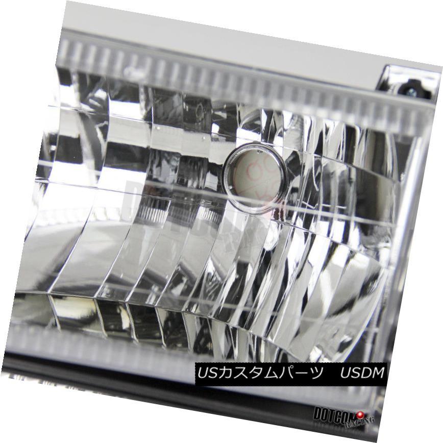 ヘッドライト 92-96 F150ブロンコクロームヘッドライトバンパーコーナーランプ+クリアLED 3Rdブレーキランプ 92-96 F150 Broの画像