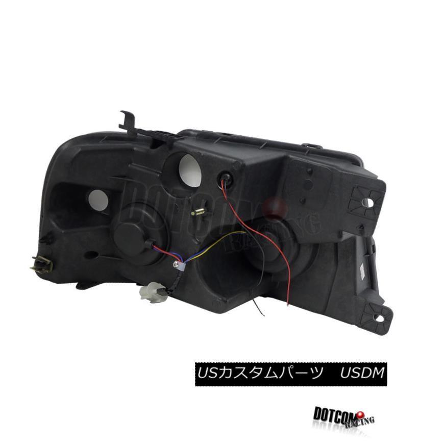 ヘッドライト 04-08 Ford F150スモークハローR8 LED DRLプロジェクターヘッドライト+スモーキー  keの画像