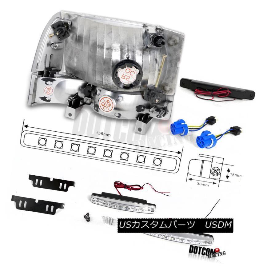 ヘッドライト Chrome 99-04 F250 350スーパーDutyヘッドライト+コーン  erランプW / 8-LEDの画像