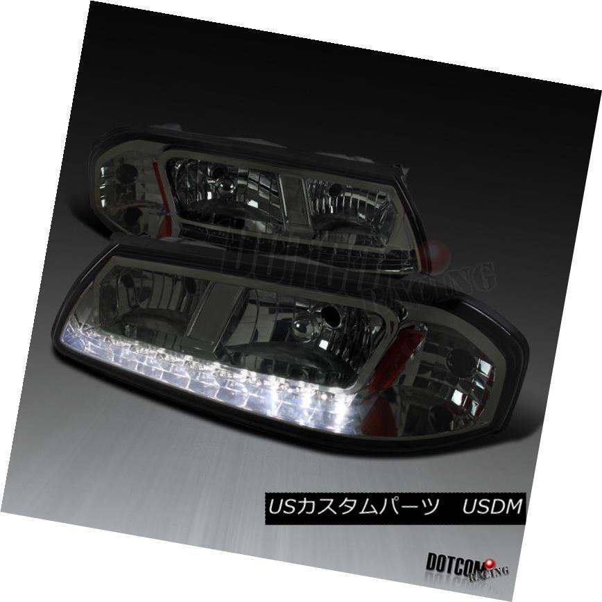 ヘッドライト 2000-2005シボレーインパラ煙がかかったレンズLED DRLストリップヘッドライトヘッドランプ 2000-2005 Chevy I