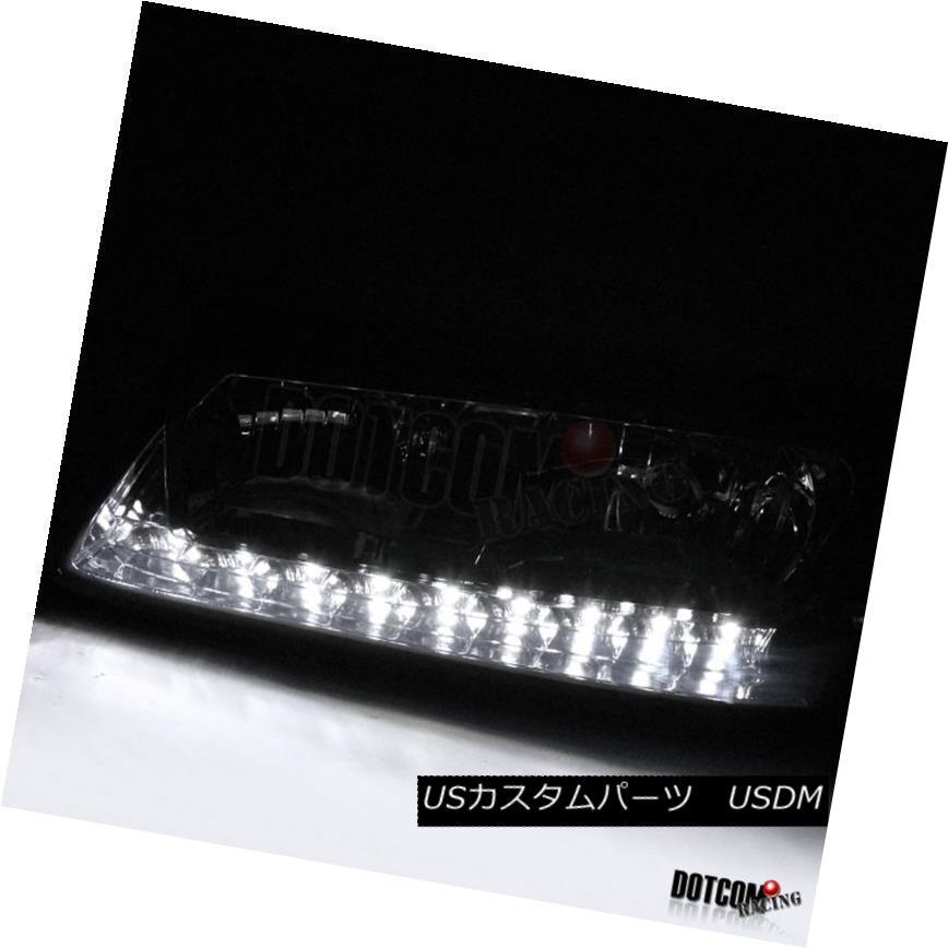 ヘッドライト 2000-2005シボレーインパラ煙がかかったレンズLED DRLストリップヘッドライトヘッドランプ 2000-2005 Chevy Iの画像