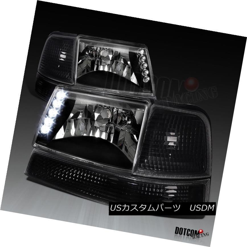 ヘッドライト フォード1998-2000レンジャーLEDクリスタルヘッドライト/コーナーライトバンパーランプペア Ford 1998-2000 Ran