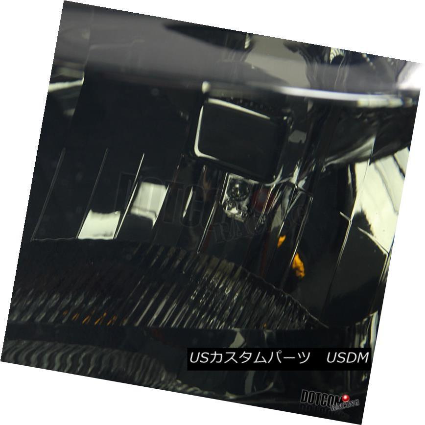 ヘッドライト 08-10フォードF250 F350 F450スーパースモークスモーククリスタルヘッドライト+ LED DRLフォグランプ 08-10の画像