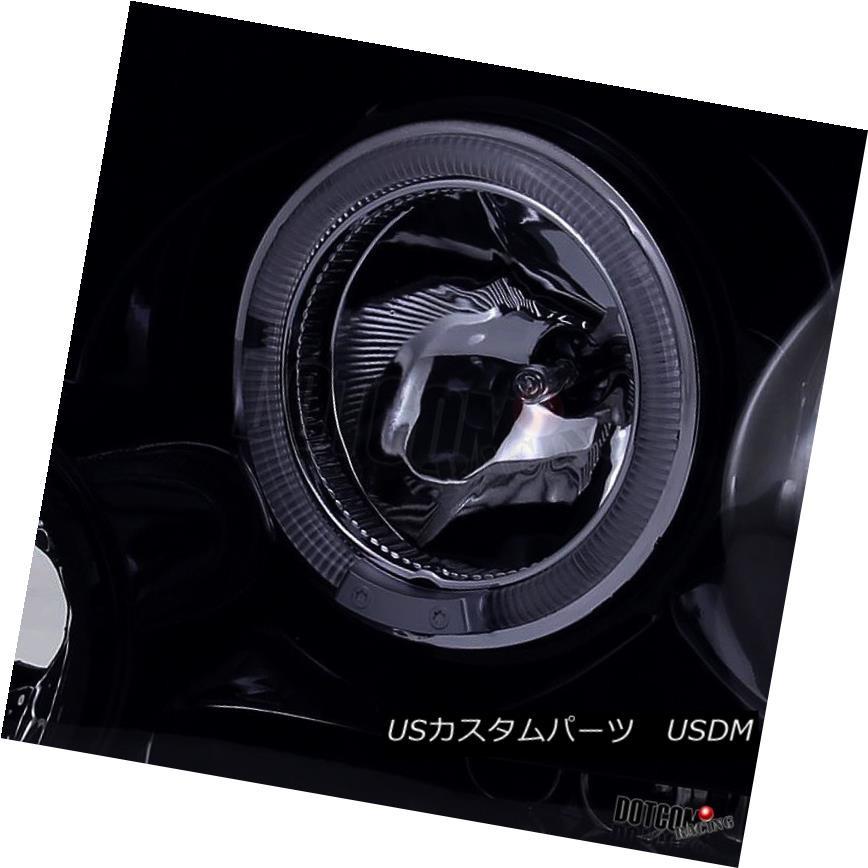 ヘッドライト 新しい光沢のある黒2004-2008フォードF  -  150デュアルヘイロープロジェクターLEDヘッドライト煙 New Glossyの画像