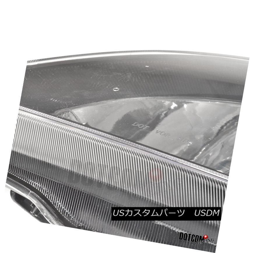 ヘッドライト 2004-2005ホンダシビックJDMブラックヘッドライト+ Cle   arフロントバンパーフォグランプペアの画像