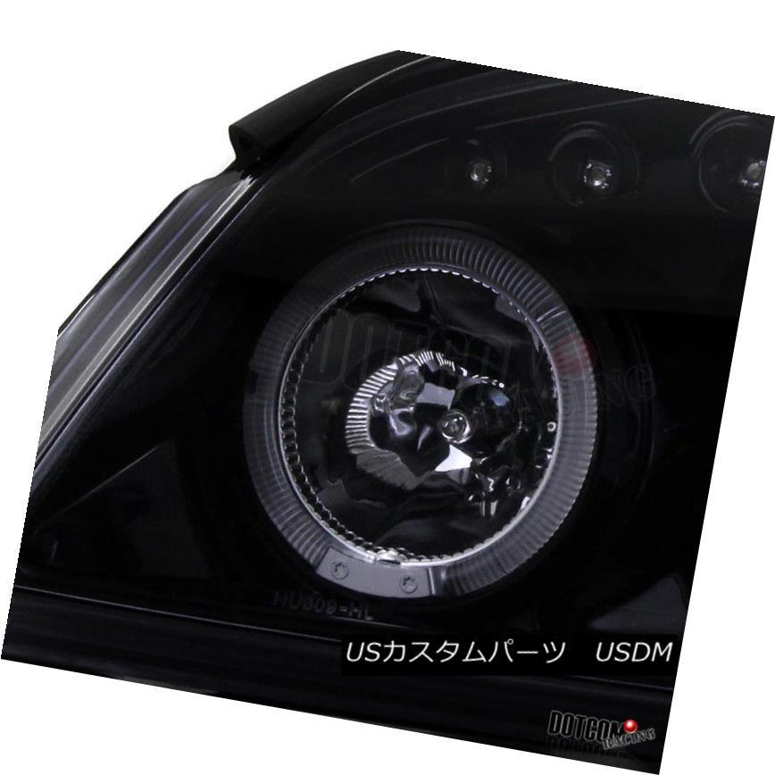 ヘッドライト 2005-2010 Cobalt 2Dr光沢ブラックハロープロジェクターヘッドライト+スモール  ke LEDテの画像