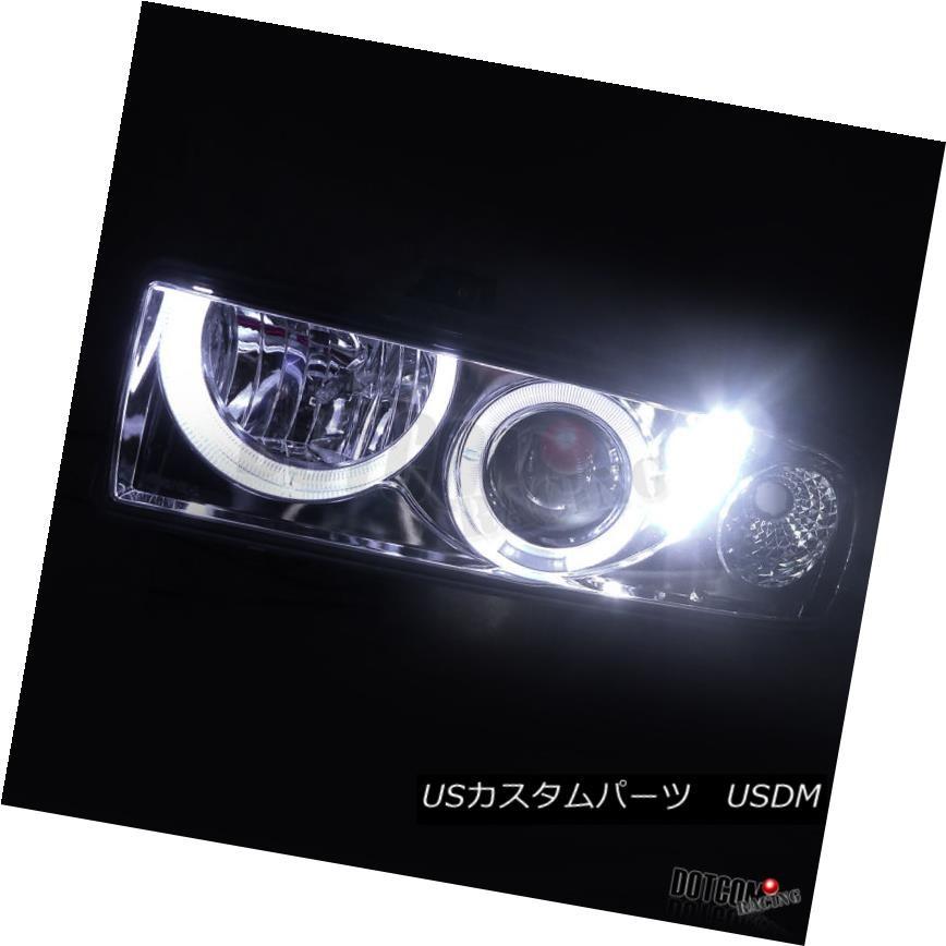 ヘッドライト 98-04 S10 Blazer Clear LEDハロープロジェクターヘッドライト+ Eur  oシグナルバンパーライト 9の画像