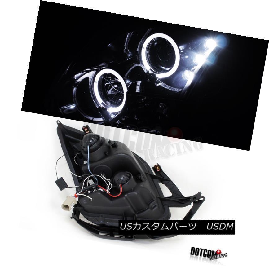ヘッドライト ピアノブラック06-09 Ford Fusion HaloプロジェクターヘッドライトW / LED DRLフォグランプ Piano Blの画像