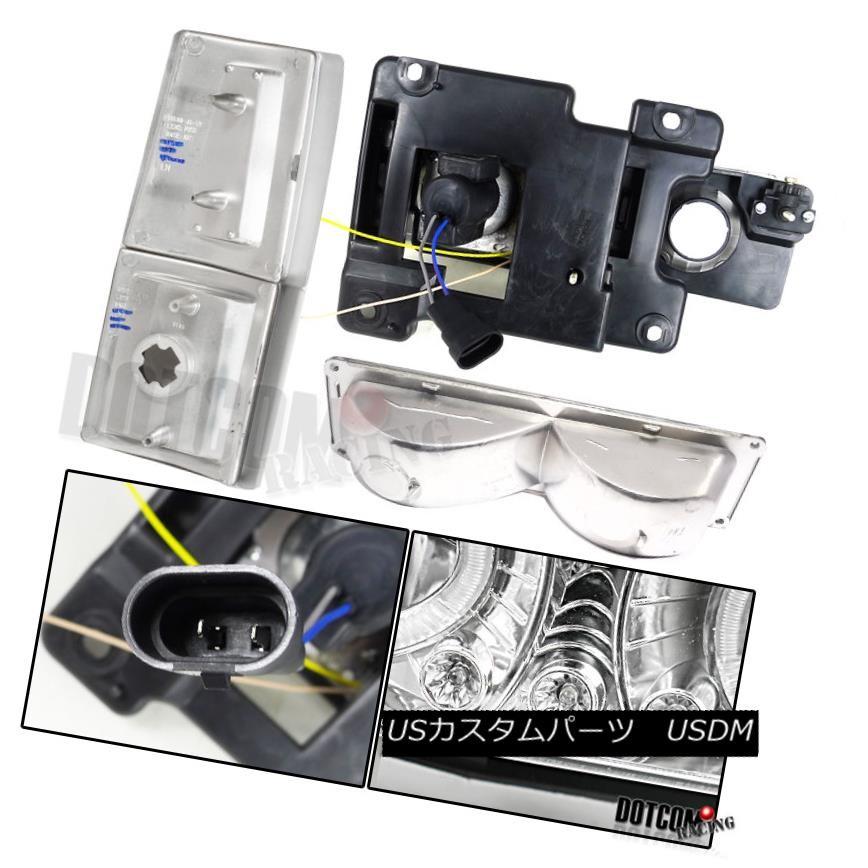 ヘッドライト 1994-1999 C10 C / K LED Haloクロームプロジェクターヘッドライト+ Bum  、ランプの画像