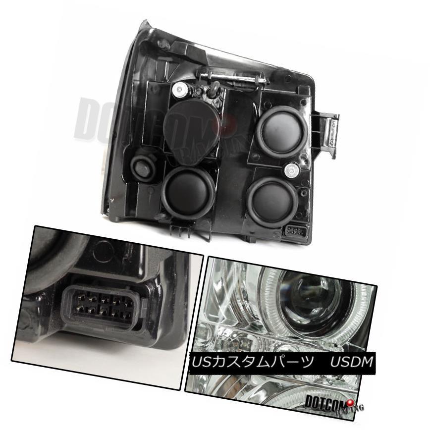 ヘッドライト 02-06 Escalade Halo LEDプロジェクターヘッドライト+ H1スリムHID変換キット6000K 02-06 Escalの画像