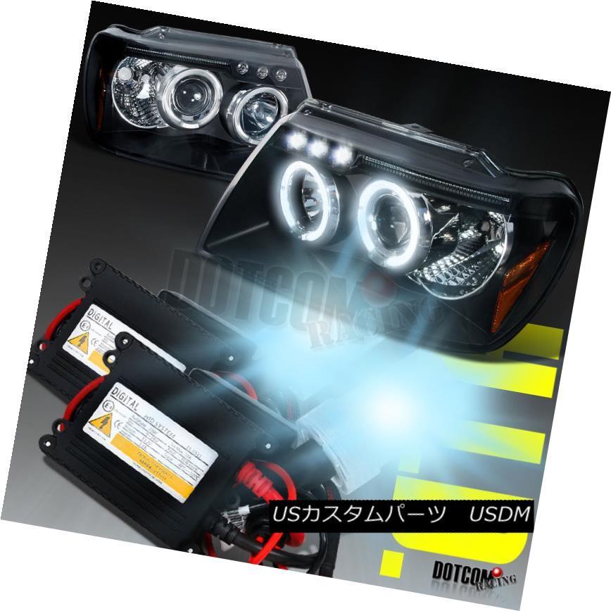 ヘッドライト スリムHID + 99-04グランドチェロキープロジェクターヘッドライトブラック Slim HID+99-04 Grand Cherok
