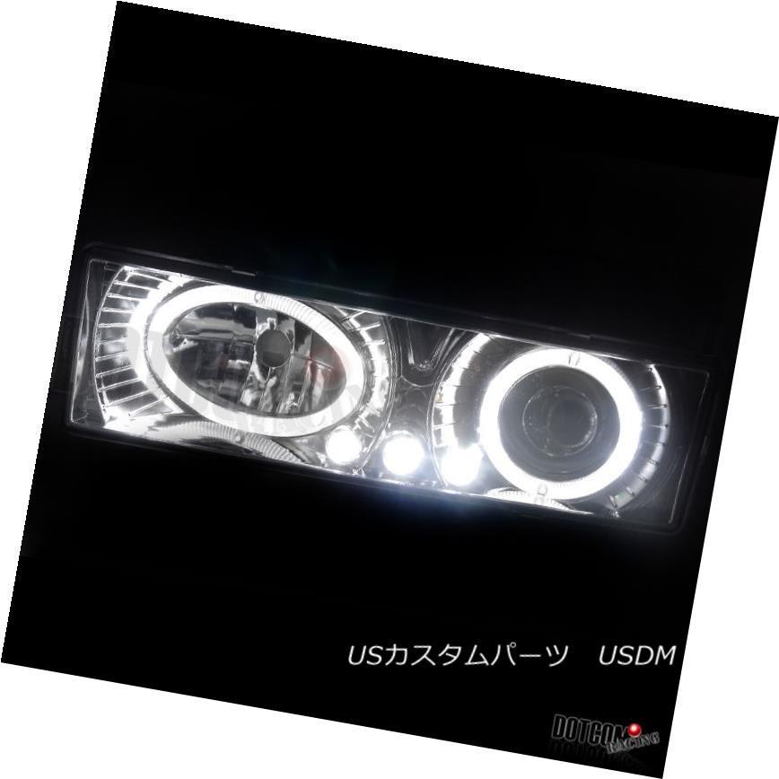 ヘッドライト 94-98シボレーC10 LEDハロークロームプロジェクターヘッドライト+ブラム ランプ+コーナー 94-98の画像