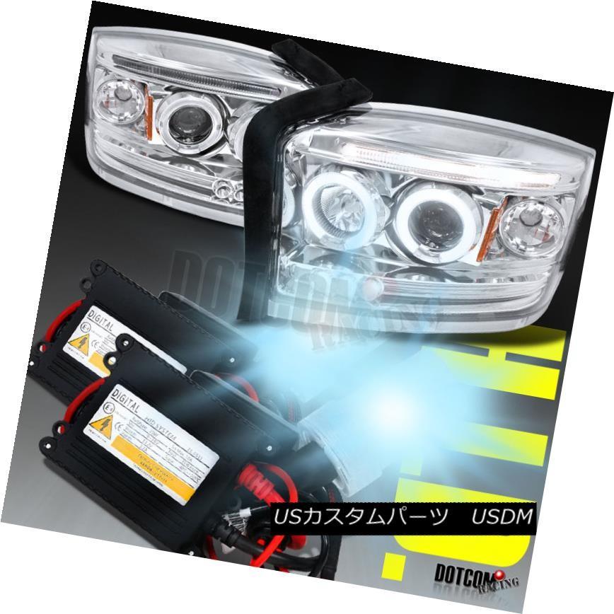 ヘッドライト スリムHID + 2005-2007ダコタプロジェクターヘッドライトクローム Slim HID+2005-2007 Dakota Pro