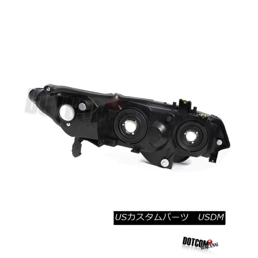 ヘッドライト ホンダシビック2Drクーペダイヤモンドヘッドライトヘッドランプブラックペア For 2006-2011 Honda Civic 2Drの画像