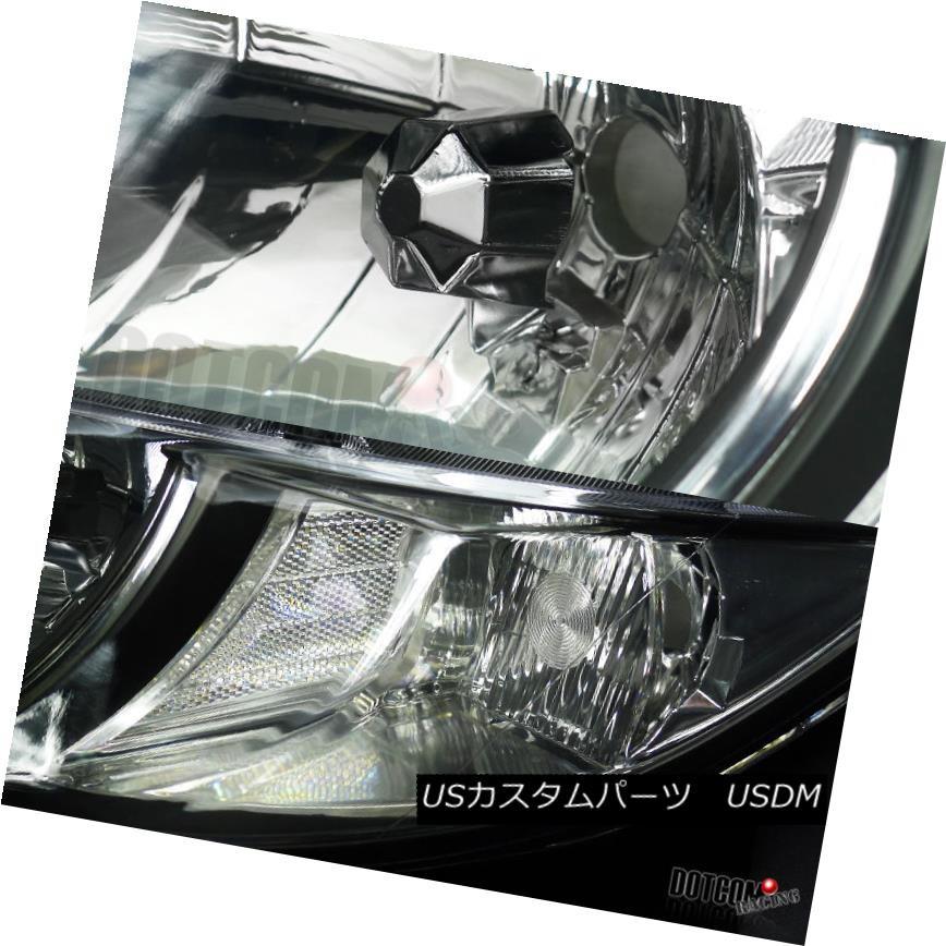 ヘッドライト ホンダシビック2Drクーペダイヤモンドヘッドライトヘッドランプブラックペア For 2006-2011 Honda Civic 2Drの画像