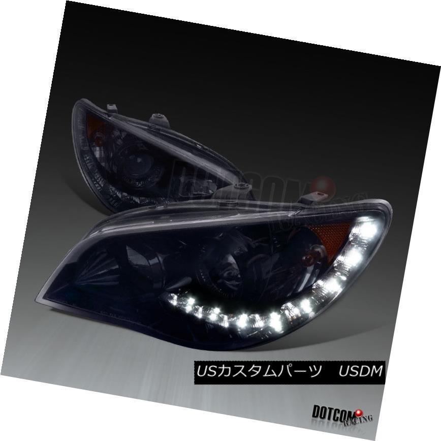 ヘッドライト 光沢ブラック2006-2007用スバルインプレッサWRXプロジェクターヘッドライトLEDランプ Glossy Black For 200