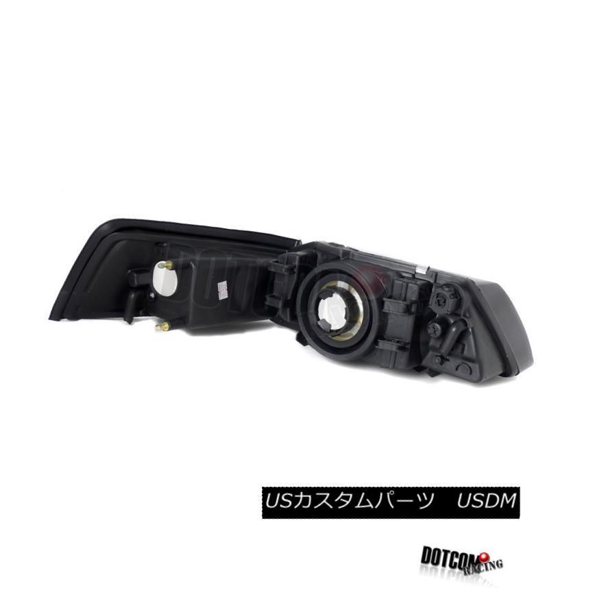 ヘッドライト 99-04フォードマスタングスモークヘッドライト+バンパーLEDストリップフォグランプ 99-04 Ford Mustang Smoke_1