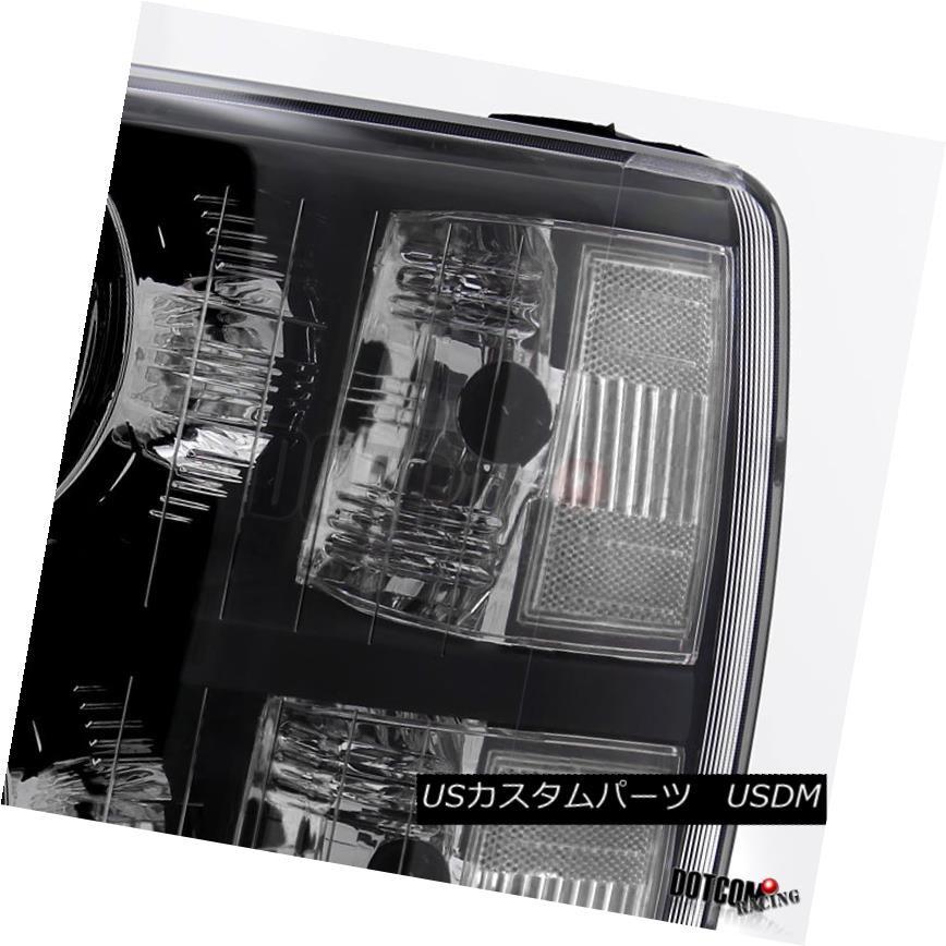 ヘッドライト 07-14 Chevy 1500 2500 / 3500HDユーロブラッククリアヘッドライト+ LEDテールブレーキランプ 07-14の画像