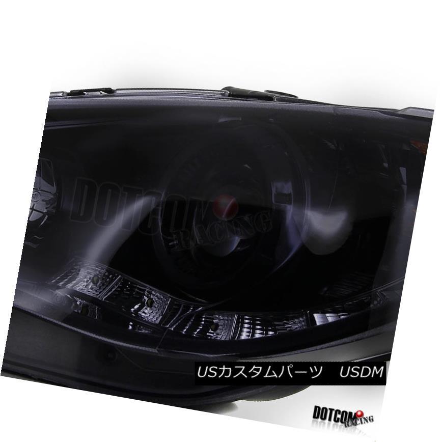 ヘッドライト 光沢ブラック2006-2007用スバルインプレッサWRXプロジェクターヘッドライトLEDランプ Glossy Black For 200の画像