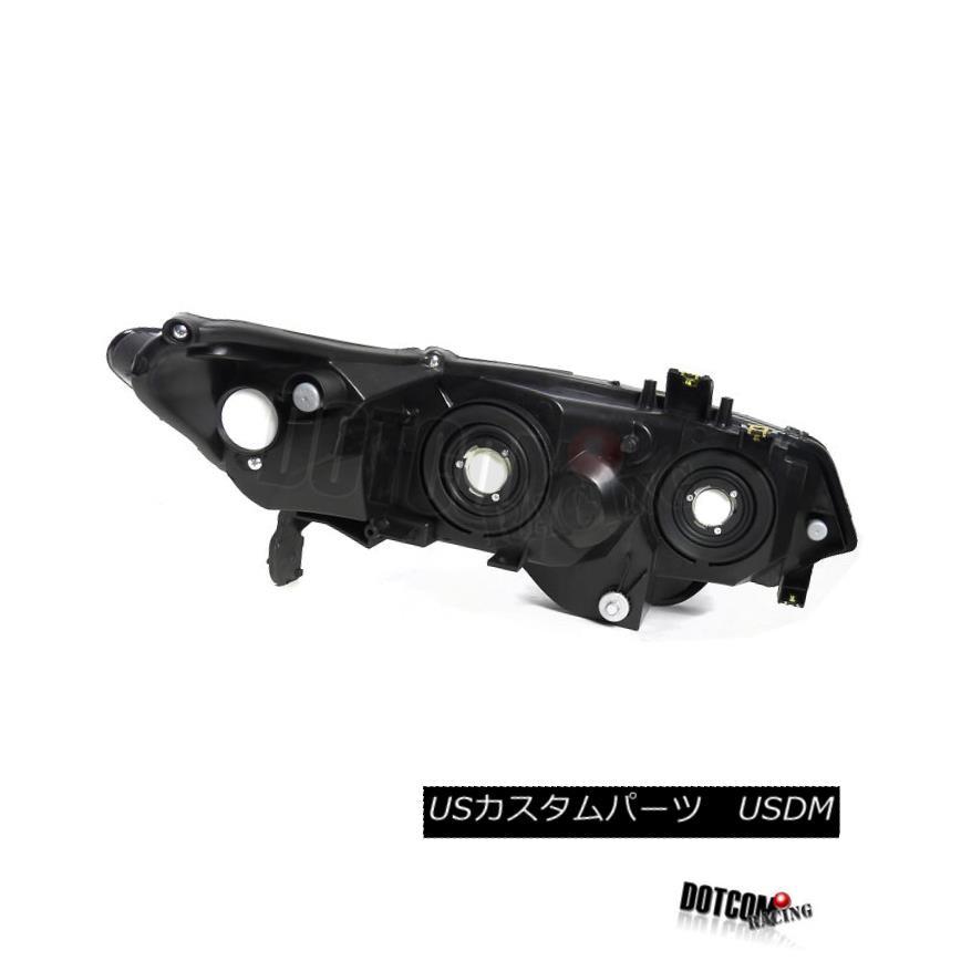 ヘッドライト フィット2006-2011ホンダシビック2Drクーペスモークヘッドライト/ターンシグナルランプペア Fit 2006-2011 Hondの画像