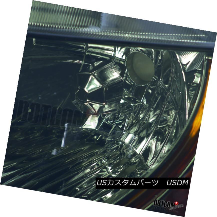 ヘッドライト フィット2006-2011ホンダシビック2Drクーペスモークヘッドライト/ターンシグナルランプペア Fit 2006-2011 Hondの画像