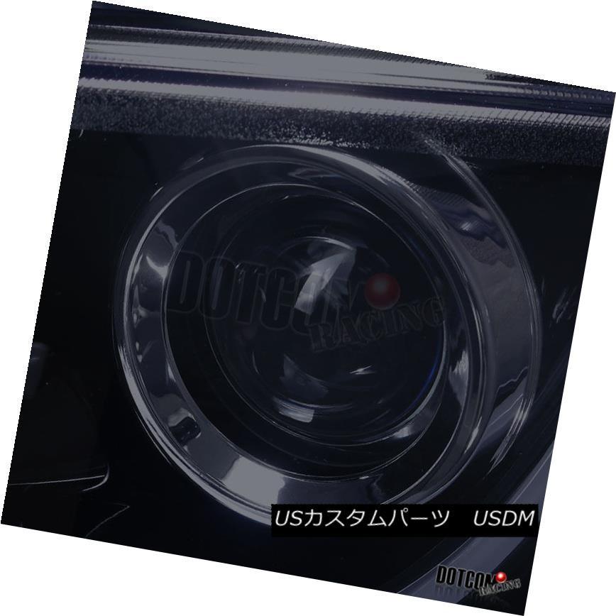 ヘッドライト 2008-2009ポンティアックG8光沢ブラックプロジェクターヘッドライトヘッドランプ+ LED DRLバー 2008-2009 Ponの画像