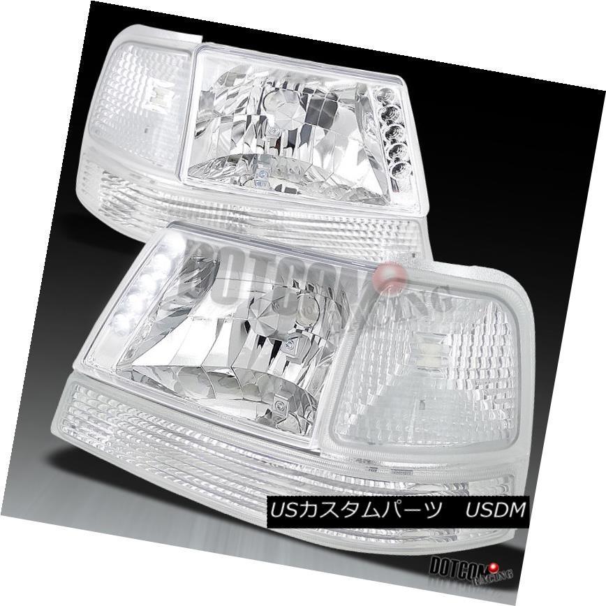 ヘッドライト フォード98-00レンジャーLEDヘッドライト+コーナー＆amp; バンパーランプ Ford 98-00 Ranger LED Head
