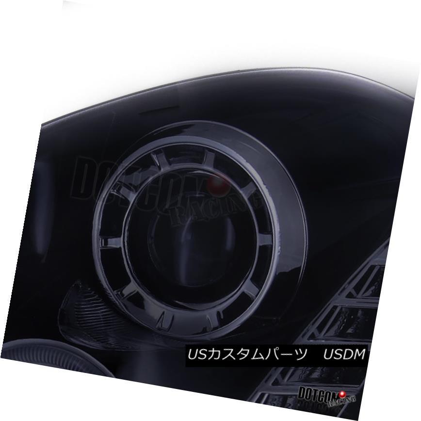 ヘッドライト 光沢ブラックスモーク2005-2006 G35 4DrセダンハローLEDプロジェクターヘッドライト Glossy Black Smokeの画像