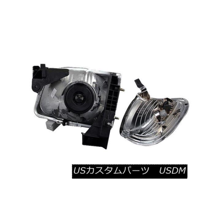 ヘッドライト 2001 2002 2003 2004トヨタタコマブラッククリスタルヘッドライト（コーナーランプ+ CDRL） 2001 2002 20の画像