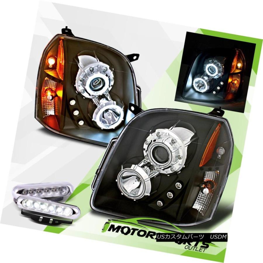 ヘッドライト [デュアルCCFL Halo] 2007-2014 GMC Yukon / XL / Denali  iプロジェクターブラック