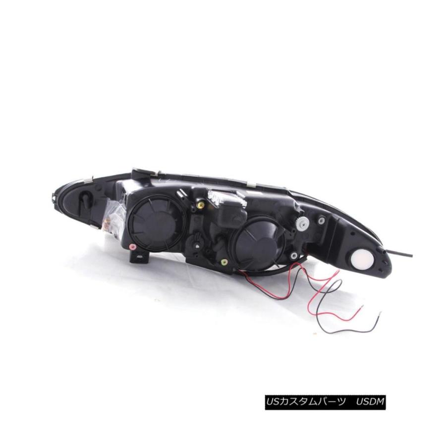 ヘッドライト [CCFL Halo] 1997 1998 1999 Mitsubishi Eclipse Chromeプロジェクターヘッドライト+ Cの画像