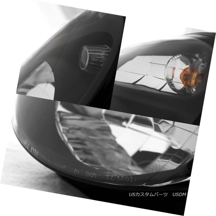 ヘッドライト 2002年には2003スバルインプレッサWRXアウトバックJDMバグアイスタイルブラックヘッドライトペア For 2002 2003 Sの画像