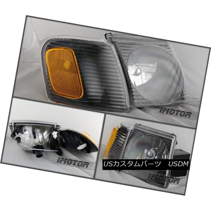 ヘッドライト 2001 2002 2003 2004 2005 Ford Explorer Sport Tracブラックヘッドライト+ Cor wbrの画像