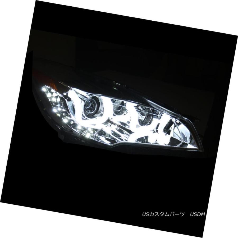 ヘッドライト 2013 2014 2015 Ford Escape LED Uタイプi8スタイルクロームプロジェクターヘッドライトペア 2013 20の画像