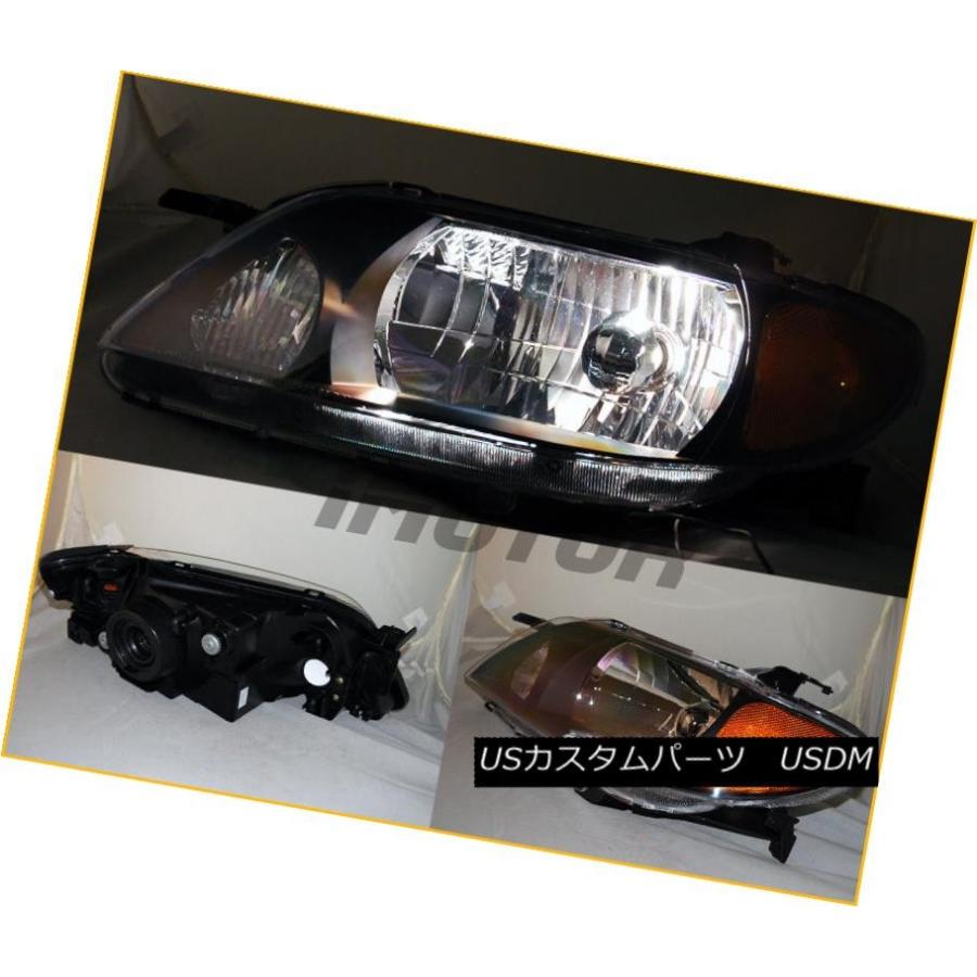 ヘッドライト 2001 2002 2003マツダプロテージュ4Drセダンブラック工場スタイルヘッドライトペア 2001 2002 2003 Mazdaの画像