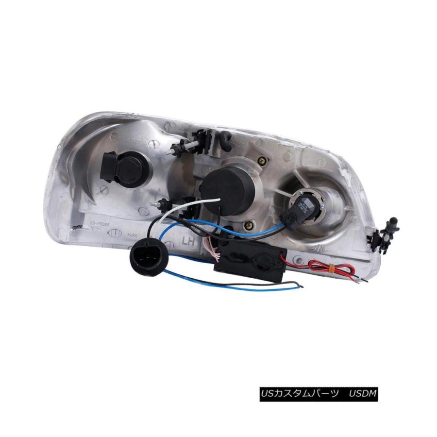 ヘッドライト [デュアルCCFL Halo] 1997-2003 Ford F-150 / 97-02遠征用LEDプロジェクターヘッドライト [Duaの画像