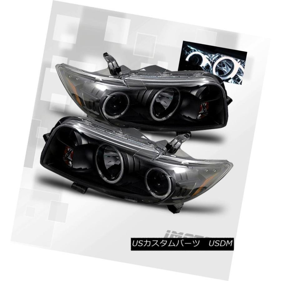 ヘッドライト [デュアルCCFL Halo] 2008 2009 2010 Scion Xbプロジェクターブラックヘッドライトペア [Dual CCF