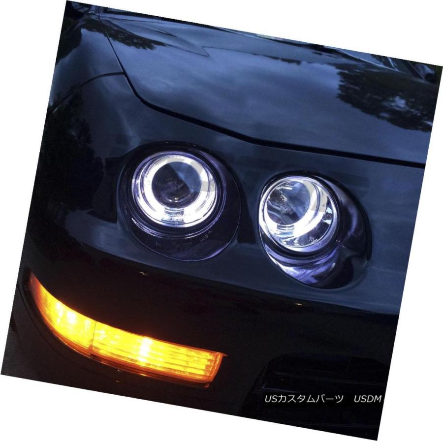 ヘッドライト [Dual LED Halo] 1994 1995 1996 1997 Acuraインテグラクロームプロジェクターヘッドライトセット [の画像