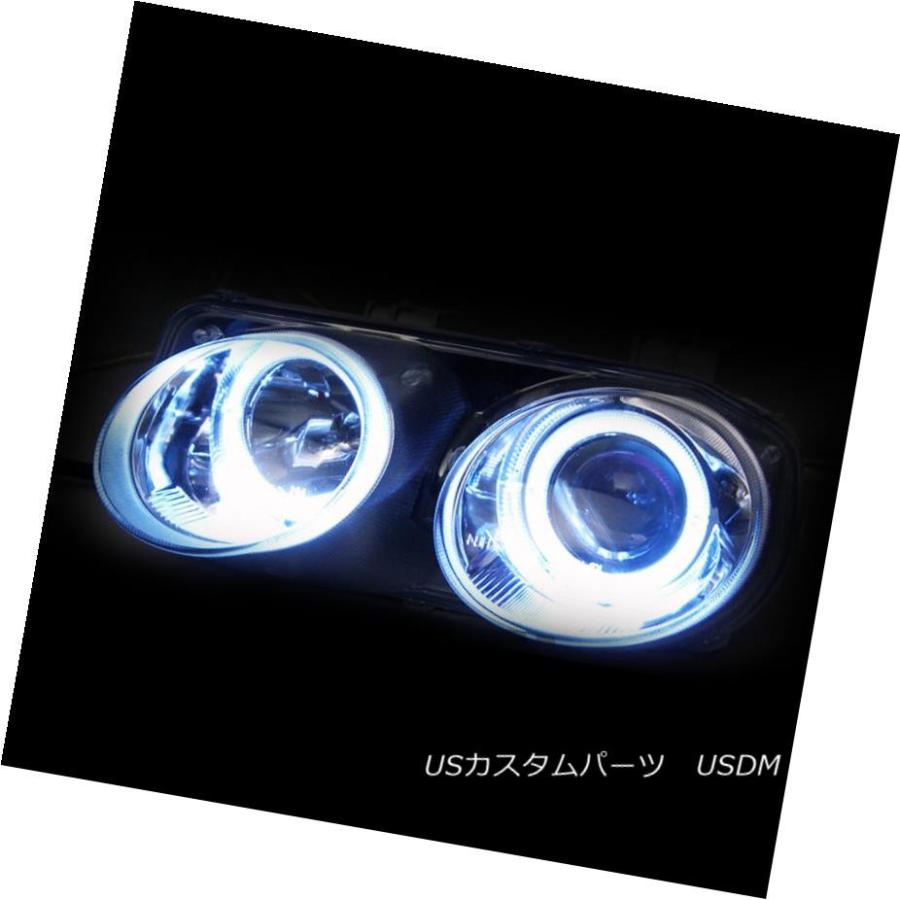 ヘッドライト [Dual LED Halo] 1994 1995 1996 1997 Acuraインテグラクロームプロジェクターヘッドライトセット [の画像